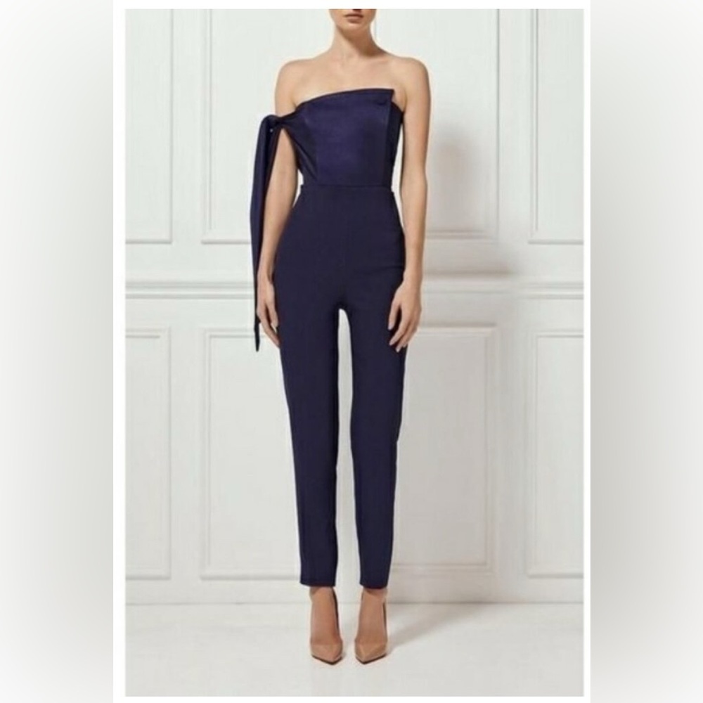 MISHA COLLECTION Nezan One-shoulder Jumpsuit size 6 (AU)